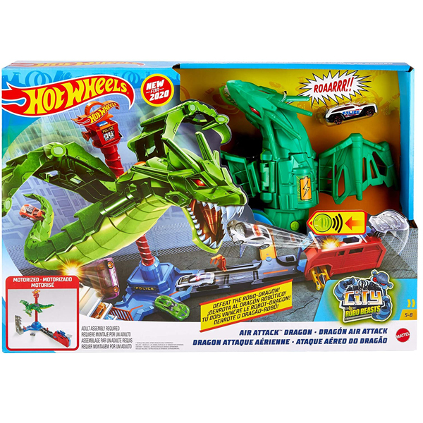 Hot Wheels City vs Robo Beasts 5-8 Air Attack GJL13