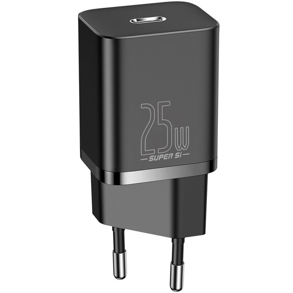 Baseus Super Si Quick Charger Type-C to Type-C 25W 1M TZCCSUP-L01 Black