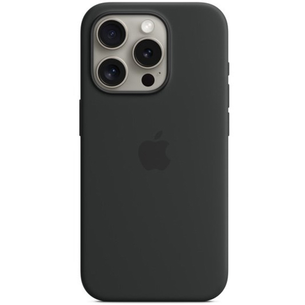 Apple Iphone 15 Pro Max Silicone Case with MagSafe MT1M3ZM/A Black