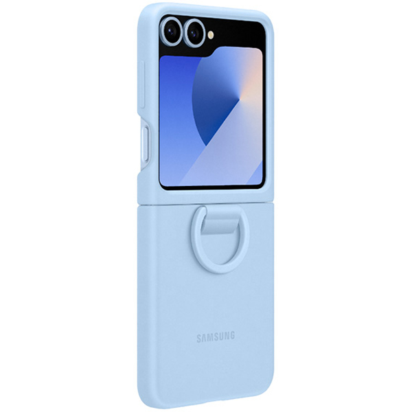 Samsung Galaxy Z Flip6 case Silicone Case with Ring EF-PF741TLEGRU Blue