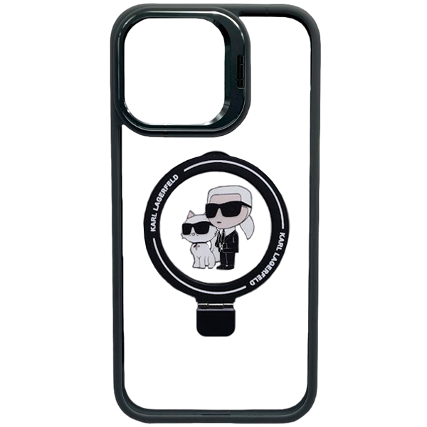 IPhone 15 Pro Max case Silicone Karl Lagerfeld Clear&Black